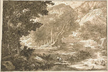 Angelica riposa sotto un albero, da Orlando Furioso