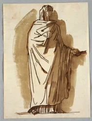 Statua antica di una sacerdotessa