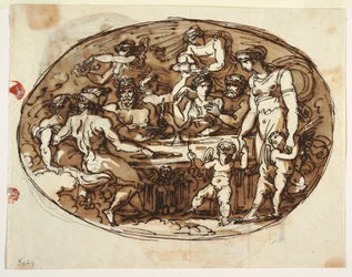 Banchetto degli dei, variante per la Sala di Pranza, Palazzo Guarini, Forlì