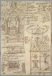 Studi Decorativi; Verso: Studi Anatomici