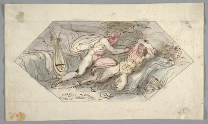 Disegno, Apollo scaglia Marsia, 1796-98