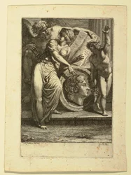 Disegno, acquaforte: frontespizio o pagina dedicatoria, 1785