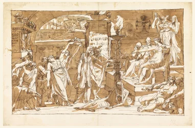Disegno, Ade; Persefone negli Inferi (offerta a Proserpina), 1820 ca.