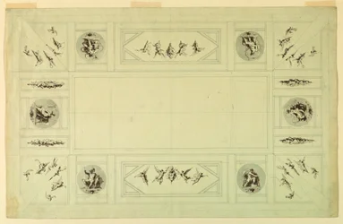 Drawing, Palazzo Quirinale, Rome;, 1812
