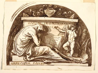Disegno, Monumento sepolcrale per Leonida Spada, 1815