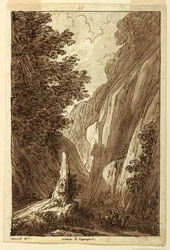 Disegno, La strada per Caprarola, 1813 ca.