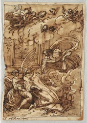 Estasi di Santa Teresa dopo il circolo di Francesco Albani