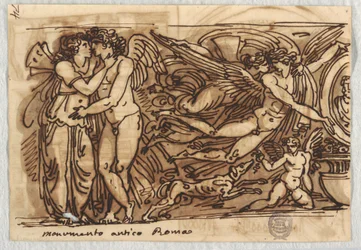 Fregio con Psiche e Amore