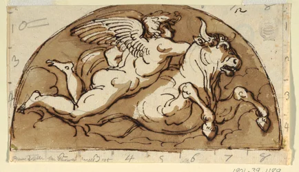 Tarus, lunetta per soffitto, Sala Ottagonale, Palazzo Milzetti, Faenza