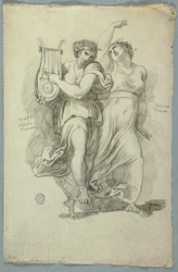 Tersicore, Musa della danza ed Erato, Musa della poesia amorosa