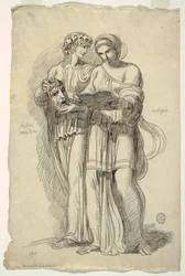 Talia, Musa della Commedia e Calliope, Musa della Poesia Epica