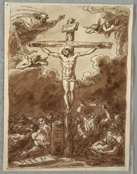 La crocifissione, studio dopo Ludovico Carracci