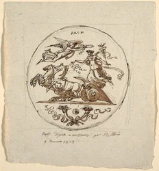 Trionfo della pace, Tondo, per la Villa Aldini a Montmorency
