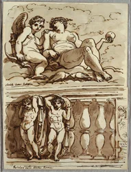 Venere e Cupido, studio dopo Annibale Carracci