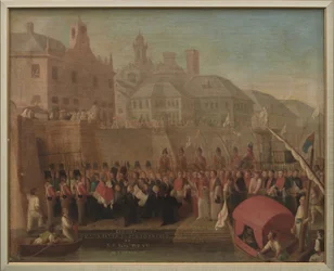 Genova. Visita fatta al Porto Franco da Papa Pio VII il 5_maggio 1815.