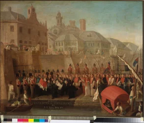 Visita al porto franco di Genova di S.S. Papa Pio VII, c.1818