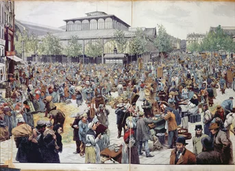 Il mercato di Les Halles, 1888