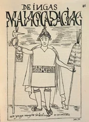 Rappresentazione di Manco Cápac, il leggendario fondatore inca del Regno di Cusco e figura della mitologia inca