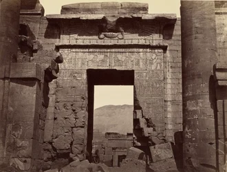 Dettagli del portale del tempio, Medinet Habu