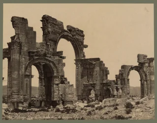 Ingresso alla Grande Colonnata, Palmira, c.1875 (stampa all