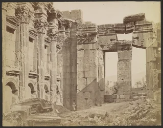 Interno del Tempio di Giove, Balbek