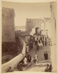 Interno della Porta di Giaffa a Gerusalemme
