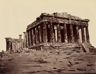 Partenone, pris des propylees - Athenes. [Da nord - ovest]