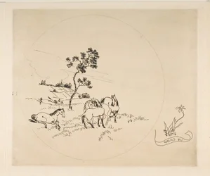 Decorazione per un piatto: Un campo