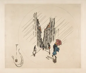 Decorazione per un piatto: Pioggia