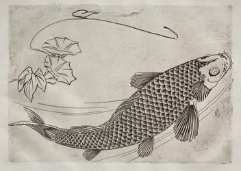 Servizio da tavola (servizio Rousseau): Grande pesce in stile giapponese (n. 19)