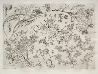 Servizio da tavola Rousseau: Fiori n. 23, 1866