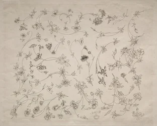 Disegni floreali per piatti e bordi n. 14