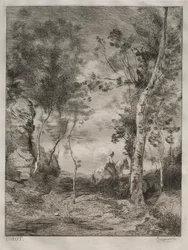 Paesaggio, o Il cavallo bianco, dopo Corot
