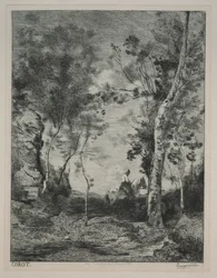 Paesaggio, o Il Cavallo Bianco, dopo Corot