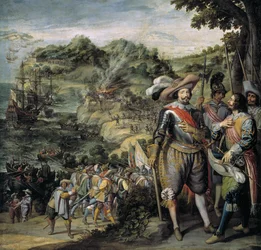 La cattura di Saint Kitts da parte di Don Faderique de Toledo, 1634