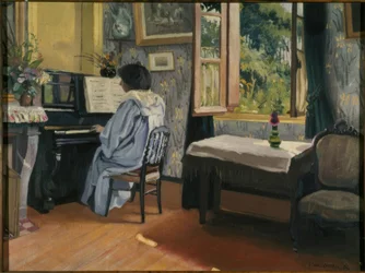 Signora al pianoforte