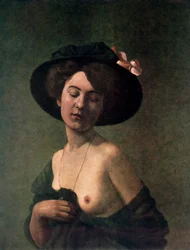 Signora con cappello, 1908