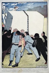Le coup de assistance - La grande question sociale... - di Felix Vallotton