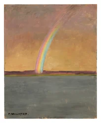 Arcobaleno, 1909 circa (olio su cartone)