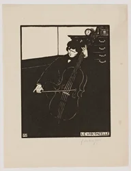 Il violoncello, dalla serie "Strumenti musicali", 1896-97