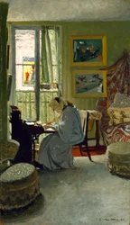 Donna che scrive in un interno, 1904
