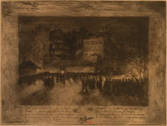 La Place des Martyrs e la Taverne du Bagne, 1885