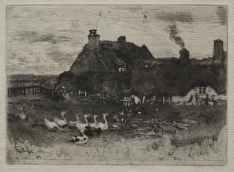 Cottage con tetto di paglia, 1878