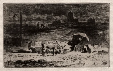 Gli asini alla Collina delle Cailles, c. 1875