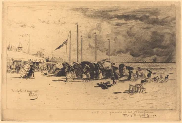 Tempesta a Trouville, 1874-1875