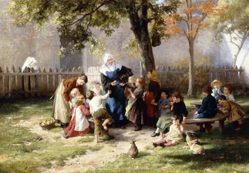 Il cortile della scuola