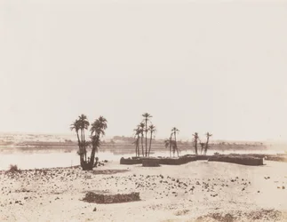 Dakkeh, Village et Rives du Nil (Villaggio e rive del Nilo, Dakkeh),1851-1852 (foto)