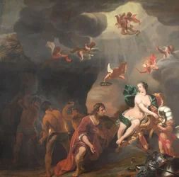 Enea riceve da Venere una nuova armatura