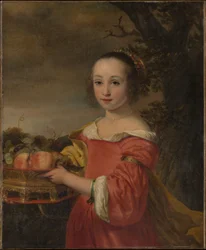 Petronella Elias (1648-1667) con un cesto di frutta