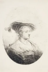 Giovane Donna con Cappello Piumato, 1644